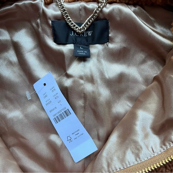 NWT J. Crew Teddy Sherpa Vest - Picture 5 of 10